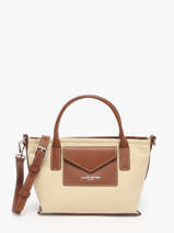 Shoulder Bag Canvas Kba Lancaster Beige canvas kba 49