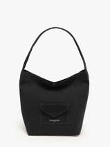 Sac Port� �paule Suedine Kba Polyester Lancaster Noir suedine kba 60