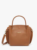 Sac  Main Foulonne Double Cuir Lancaster Marron foulonne double louisa 18