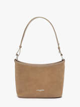 Sac Bandouli�re Suede Cuir Lancaster Beige suede 80