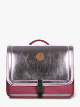 2-compartment Satchel Cabaia Pink school S