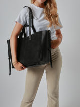 Shoulder Bag Format A4 Gallantry Black format a4 1-vue-porte