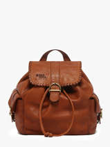 Backpack Leather Basilic pepper Brown utility BUTI10