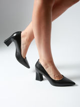 Pumps In Leather In Leather Tamaris Brown women 43-vue-porte