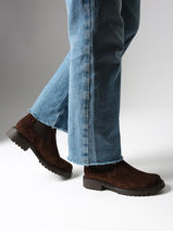 Boots In Leather Tamaris Brown accessoires 41-vue-porte