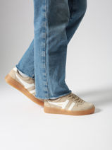 Sneakers Grandslam In Leather Gola Green women CLA589-vue-porte