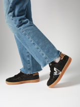 Sneakers Berlin In Leather Victoria Black women 1126223-vue-porte