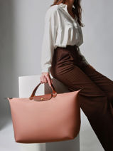 Longchamp Le pliage original Travel bag Pink-vue-porte