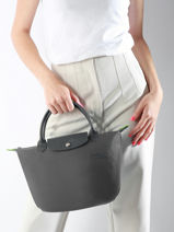 Longchamp Le pliage green Handbag Gray-vue-porte