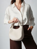 Longchamp Le foulonn� Sacs port� main Blanc-vue-porte