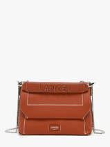 Sac Bandoulire Ninon Cuir Lancel Rouge ninon A13782