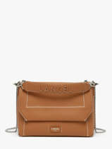 Sac Bandoulire Ninon Cuir Lancel Marron ninon A13782