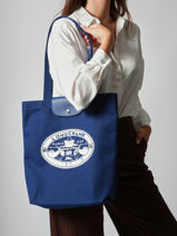 Longchamp Le pliage x constantin Besaces Bleu-vue-porte