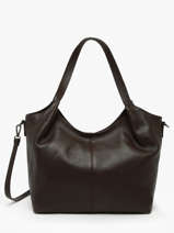 Sac Port� �paule Caviar Cuir Milano Marron caviar CA25061