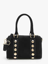 Handbag Velvet Leather Milano Black velvet VE25066