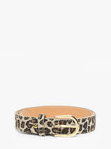 Belt Milano Beige velvet leopardo VL25067