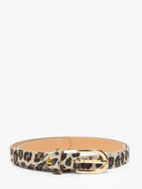 Belt Milano Beige velvet leopardo VL25068