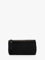 Trousse Velvet Cuir Milano Noir velvet VE22114