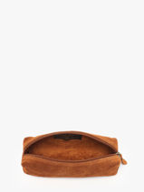 Trousse Velvet Cuir Milano Marron velvet VE22116-vue-porte