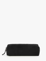 Trousse Velvet Cuir Milano Noir velvet VE22116