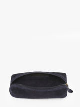 Pouch Velvet Leather Milano Blue velvet VE22116-vue-porte