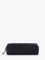 Trousse Velvet Cuir Milano Bleu velvet VE22116