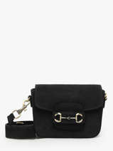 Shoulder Bag Velvet Leather Milano Black velvet VE260611