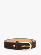 Ceinture R�glable Cuir Milano Gris velvet VE25067
