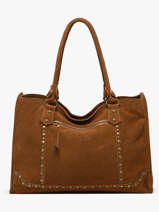 Sac � Main A4 Houston Cuir Basilic pepper Marron houston BHOU31
