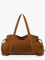 Shoulder Bag Houston Leather Basilic pepper Brown houston BHOU80