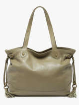 Shoulder Bag Cow A4 Leather Basilic pepper Green cow 155N