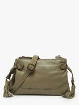 Shoulder Bag Cow Leather Basilic pepper Green cow BCOW82