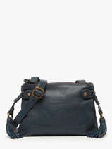 Shoulder Bag Cow Leather Basilic pepper Blue cow BCOW82