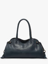 Sac Port paule Cow Cuir Basilic pepper Bleu cow BCOW84