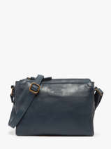 Shoulder Bag Cow Leather Basilic pepper Blue cow BCOW83