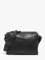 Shoulder Bag Cow Leather Basilic pepper Black cow BCOW83