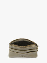 Coin Purse Cow Leather Basilic pepper Green cow BCOW99-vue-porte