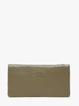 Leather Cow Wallet Basilic pepper Green cow BCOW96