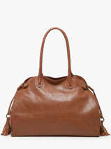 Sac Port paule A4 Cow Cuir Basilic pepper Marron cow BCOW85