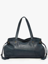 Sac � Main Cow Cuir Basilic pepper Bleu cow BCOW80