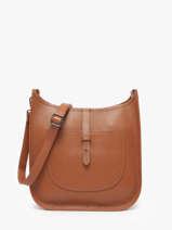 Sac Bandouli�re Caviar Cuir Milano Marron caviar CA25068