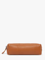 Pouch Leather Milano Brown caviar CA22116