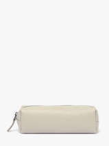 Trousse Cuir Milano Beige caviar CA22116