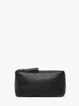 Pouch Leather Milano Black caviar CA22114