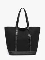 Satchel Cabas Cotton Vanessa bruno Black cabas 1V40378