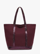 Sac Port� Main Cabas Coton Vanessa bruno Rouge cabas 1V40378