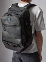 2-compartment Backpack Rip curl Black camo 16MMBA-vue-porte