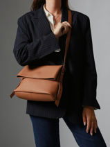 Shoulder Bag Cavalier Leather Etrier Beige cavalier ECLR135M-vue-porte