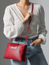 Shoulder Bag Maya Lancaster Red maya 27-vue-porte