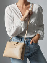 Shoulder Bag Maya Lancaster Beige maya 27-vue-porte